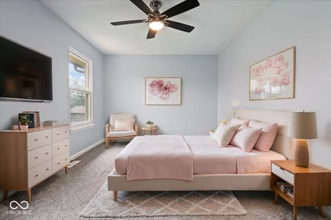 Bedroom at 8733 Caplock Lane, Indianapolis, IN