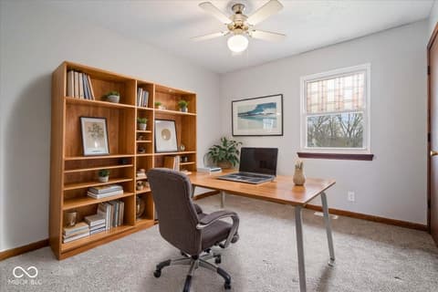 Home office at 8733 Caplock Lane, Indianapolis, IN
