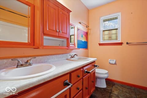 Bathroom at 8733 Caplock Lane, Indianapolis, IN