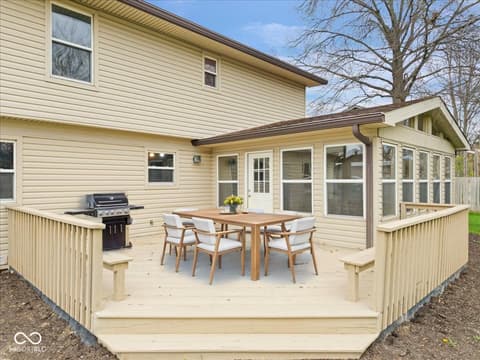 Outdoor living area at 8733 Caplock Lane, Indianapolis, IN