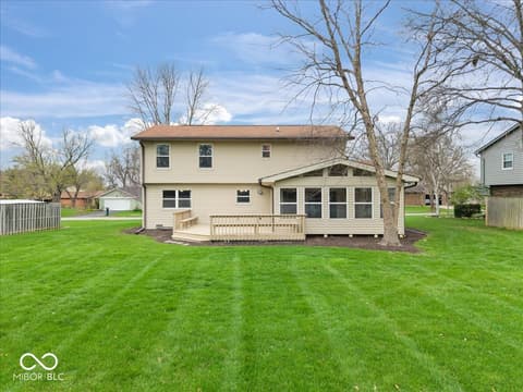 Backyard at 8733 Caplock Lane, Indianapolis, IN