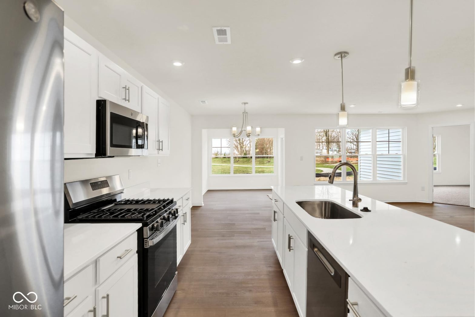 Kitchen at 19418 Atwater Avenue, Sheridan, IN — Bright modern kitchen with island and premium appliances.