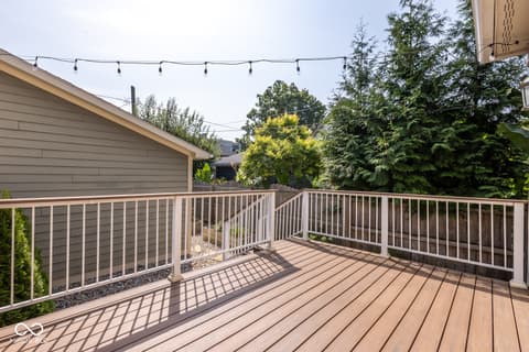 Outdoor living area at 2233 N Talbott Street, Indianapolis, IN