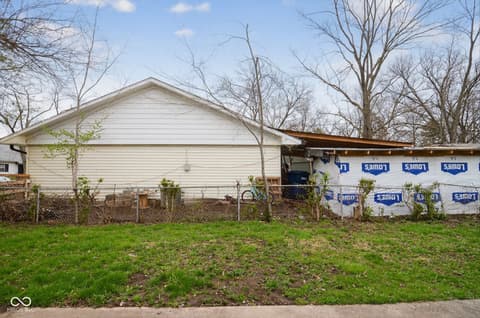 Side exterior at 3743 Breen Drive, Indianapolis, IN