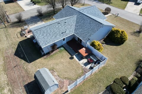 Aerial view at 1010 Louise Court, Seymour, IN