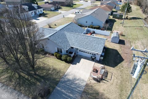 Aerial view at 1010 Louise Court, Seymour, IN