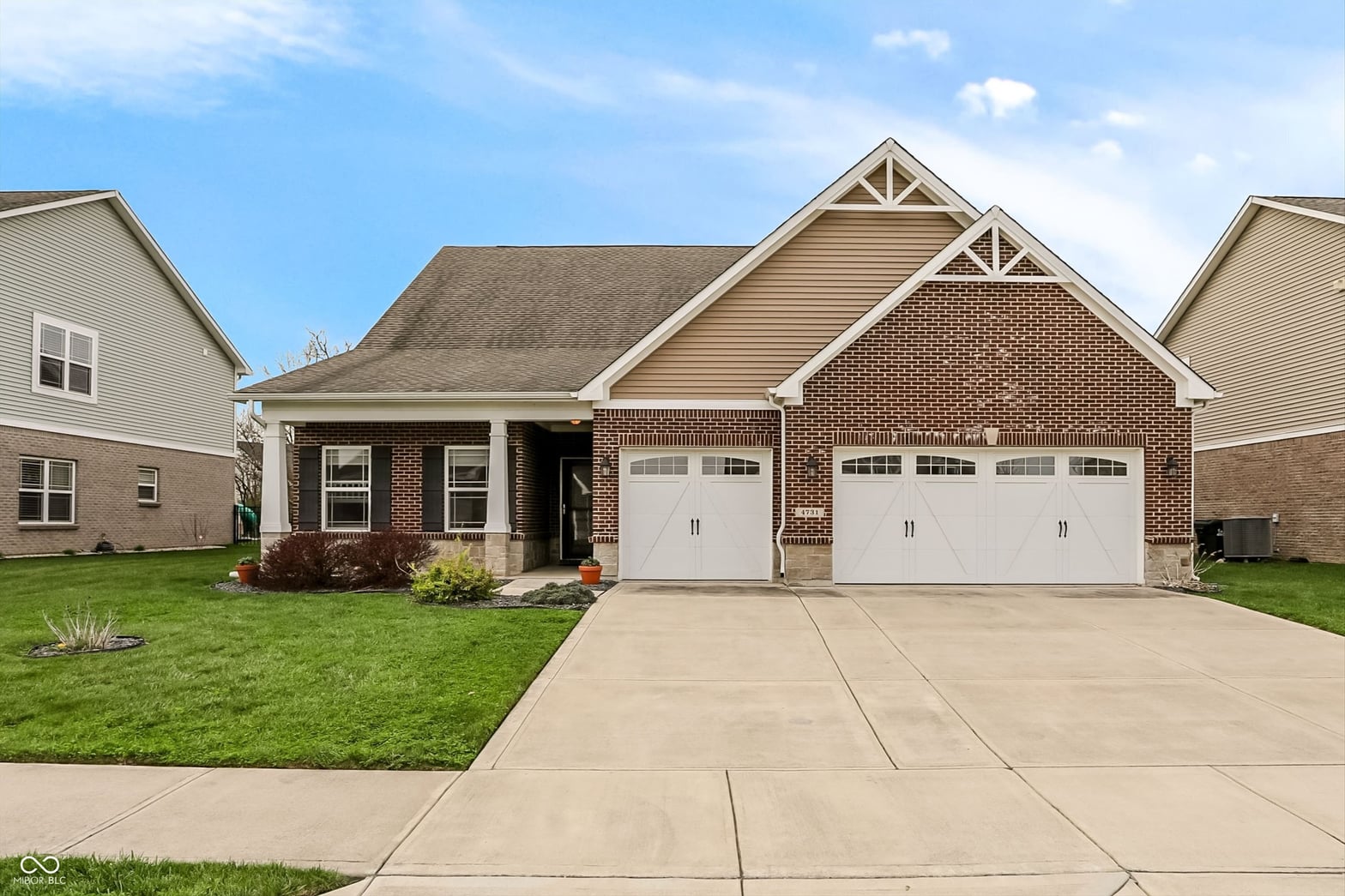 Front exterior at 4731 W Lawrence Way, New Palestine, IN
