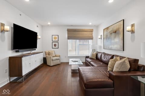 Living room at 110 E North Street, Indianapolis, IN