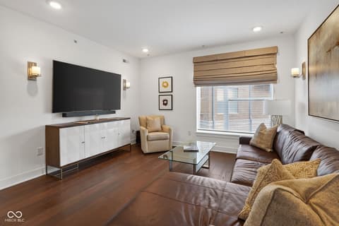 Living room at 110 E North Street, Indianapolis, IN