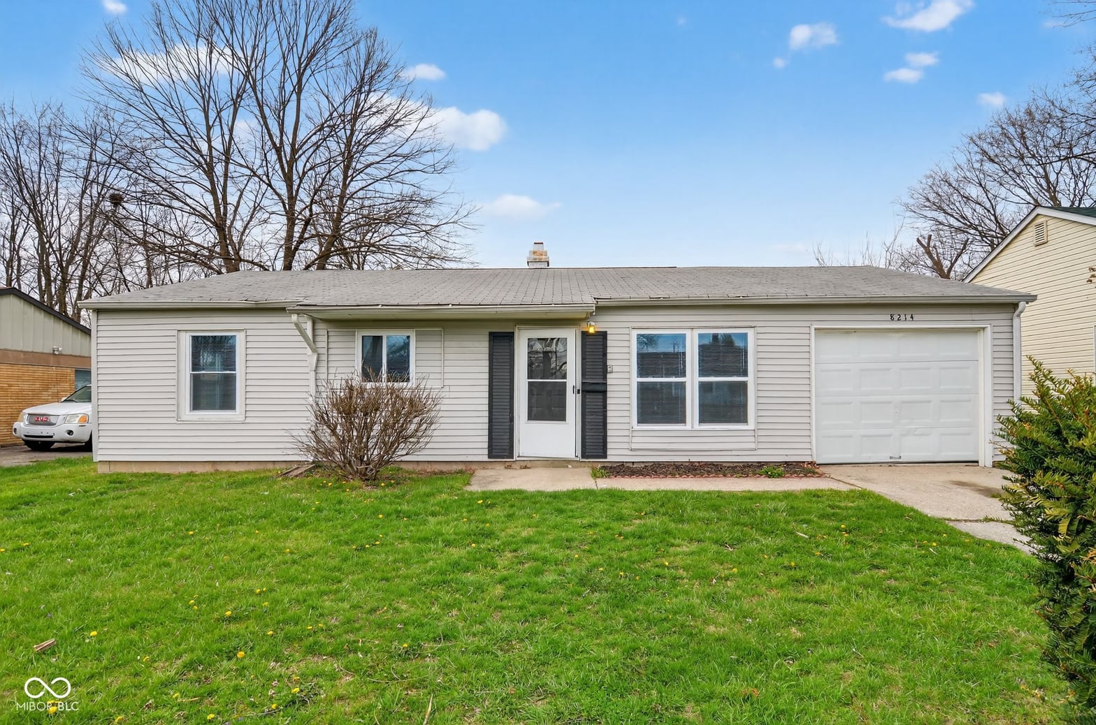 Front exterior at 8214 Wysong Drive, Indianapolis, IN