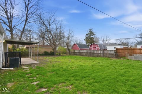 Yard at 8214 Wysong Drive, Indianapolis, IN