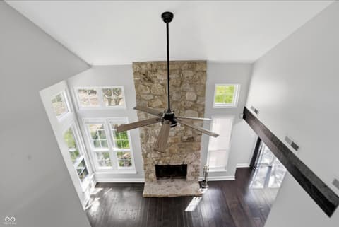 Living room at 7507 Choate Court, Indianapolis, IN