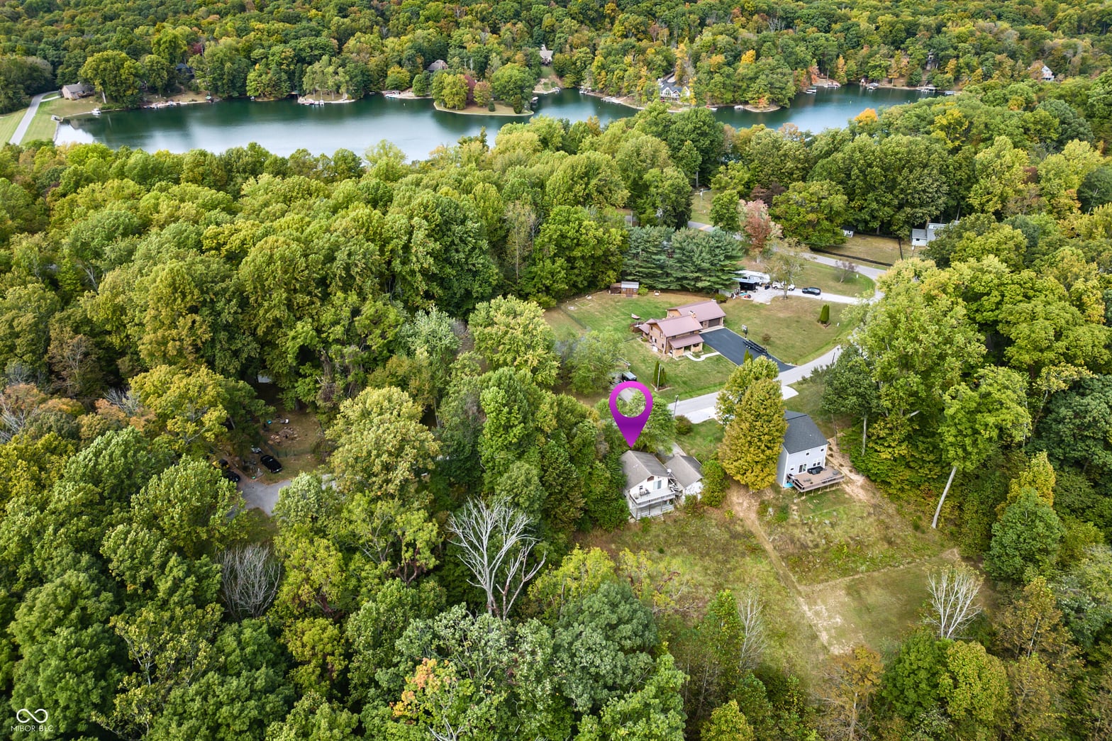 Aerial view at 2941 S Mask Court, Martinsville, IN