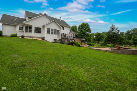 Backyard at 15411 N State Road 9, Hope, IN