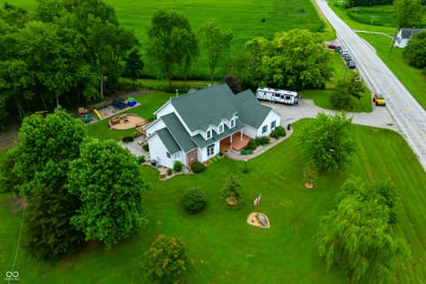 Aerial view at 15411 N State Road 9, Hope, IN