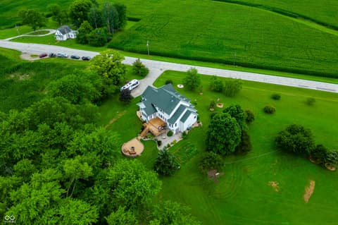Aerial view at 15411 N State Road 9, Hope, IN
