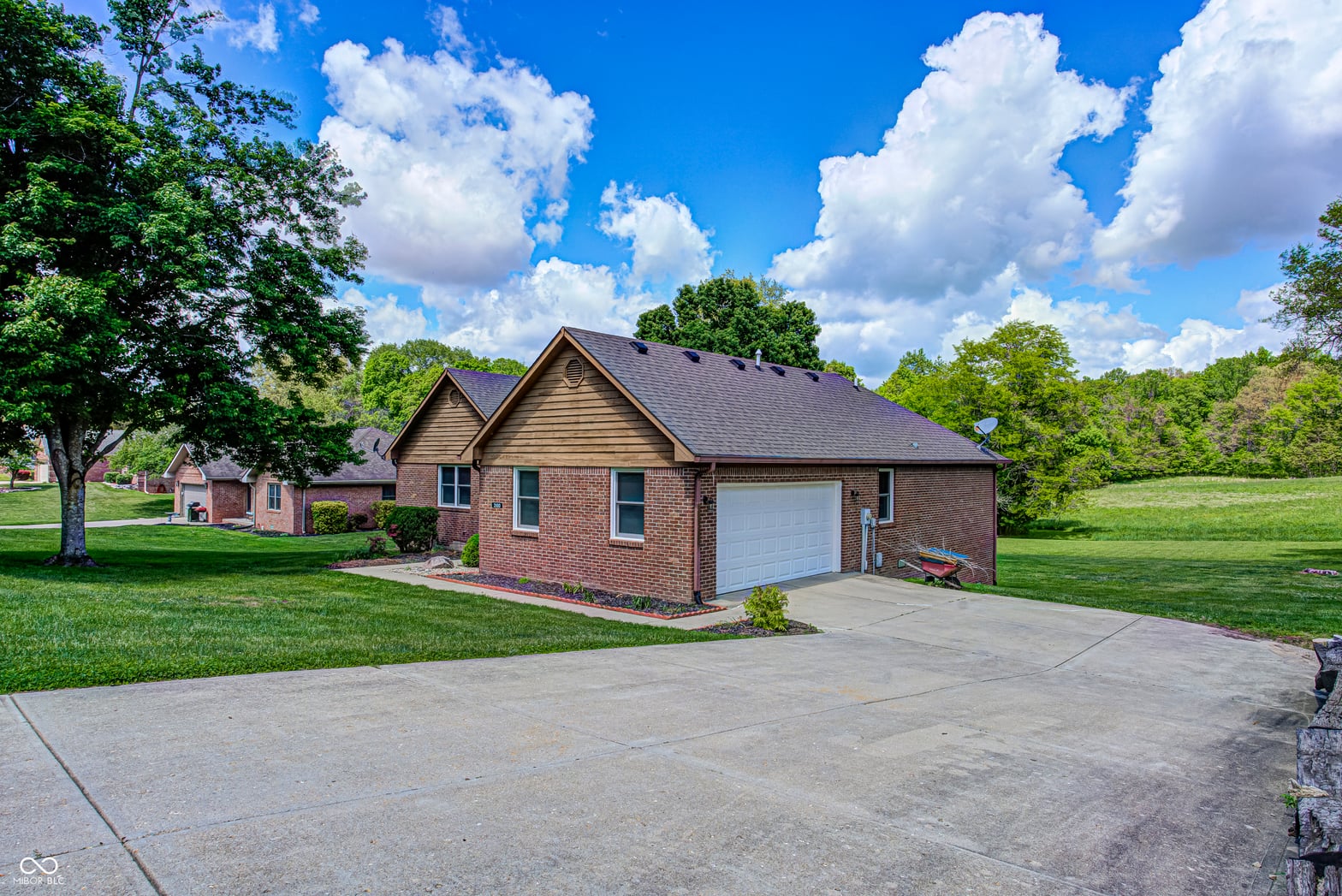 Side exterior at 2100 Deer Lake Drive, Martinsville, IN
