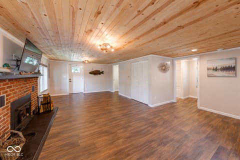 Living room at 8681 S Kinman Drive, Nineveh, IN