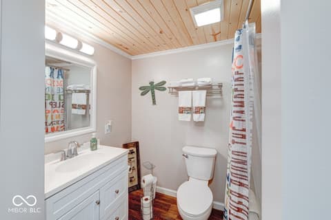 Bathroom at 8681 S Kinman Drive, Nineveh, IN