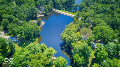 Aerial view at 8681 S Kinman Drive, Nineveh, IN