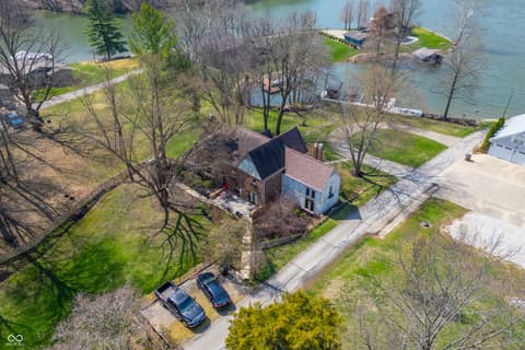 Aerial view at 995 E Skyline Drive, Brownstown, IN