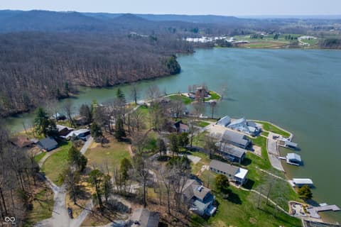Aerial view at 995 E Skyline Drive, Brownstown, IN