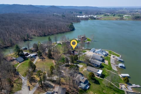 Aerial view at 995 E Skyline Drive, Brownstown, IN