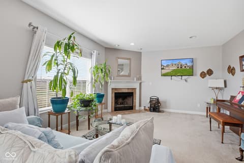 Living room at 11851 Fawn Crest Drive, Indianapolis, IN