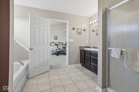 Bathroom at 11851 Fawn Crest Drive, Indianapolis, IN