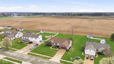 Aerial view at 123 Hopkins Court, Tipton, IN