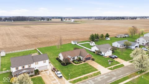 Aerial view at 123 Hopkins Court, Tipton, IN