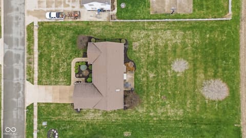 Aerial view at 123 Hopkins Court, Tipton, IN