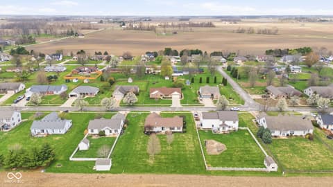 Aerial view at 123 Hopkins Court, Tipton, IN