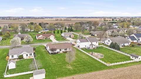 Aerial view at 123 Hopkins Court, Tipton, IN