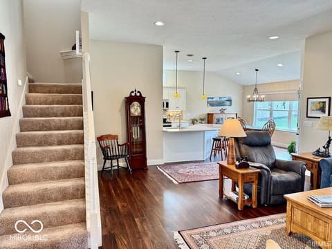 Living room at 4301 W Whispering Way Court, Muncie, IN