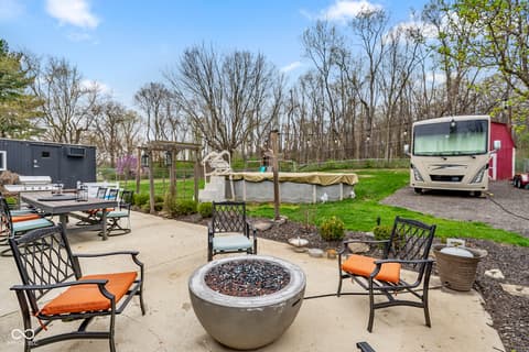 Outdoor living area at 1834 Friendship Drive, Indianapolis, IN