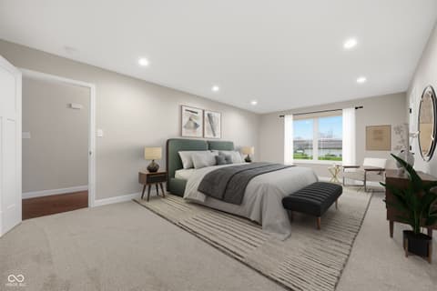 Primary bedroom at 8302 W Ashford Lane, Muncie, IN