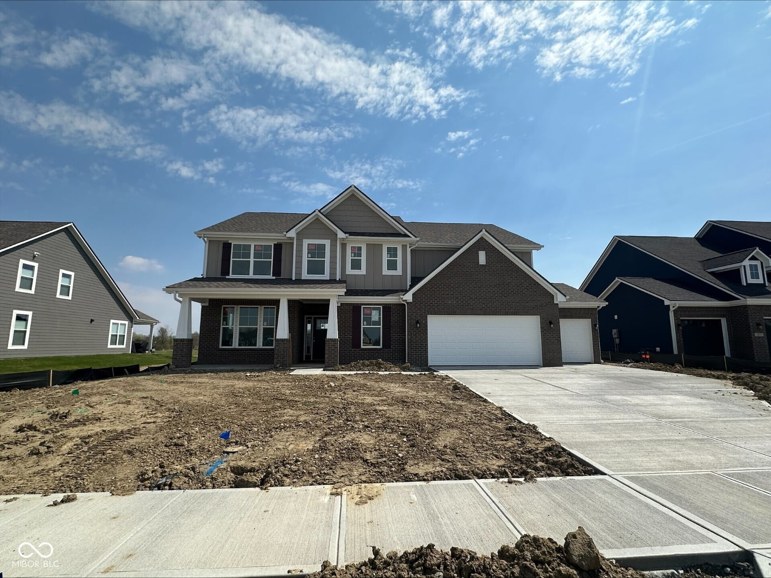 Front exterior at 4813 Rosie Boulevard, McCordsville, IN
