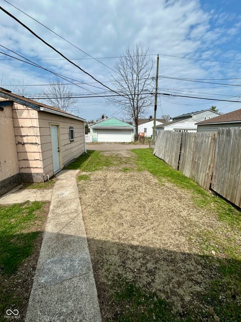 Yard at 4306 Hoyt Avenue, Indianapolis, IN