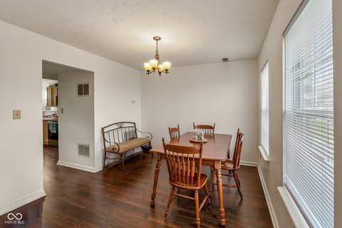 Dining room at 665 Hummingbird Lane, Whiteland, IN