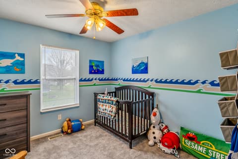 Bedroom at 665 Hummingbird Lane, Whiteland, IN