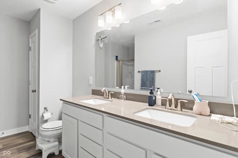 Bathroom at 4541 Pennsy Way, Brownsburg, IN