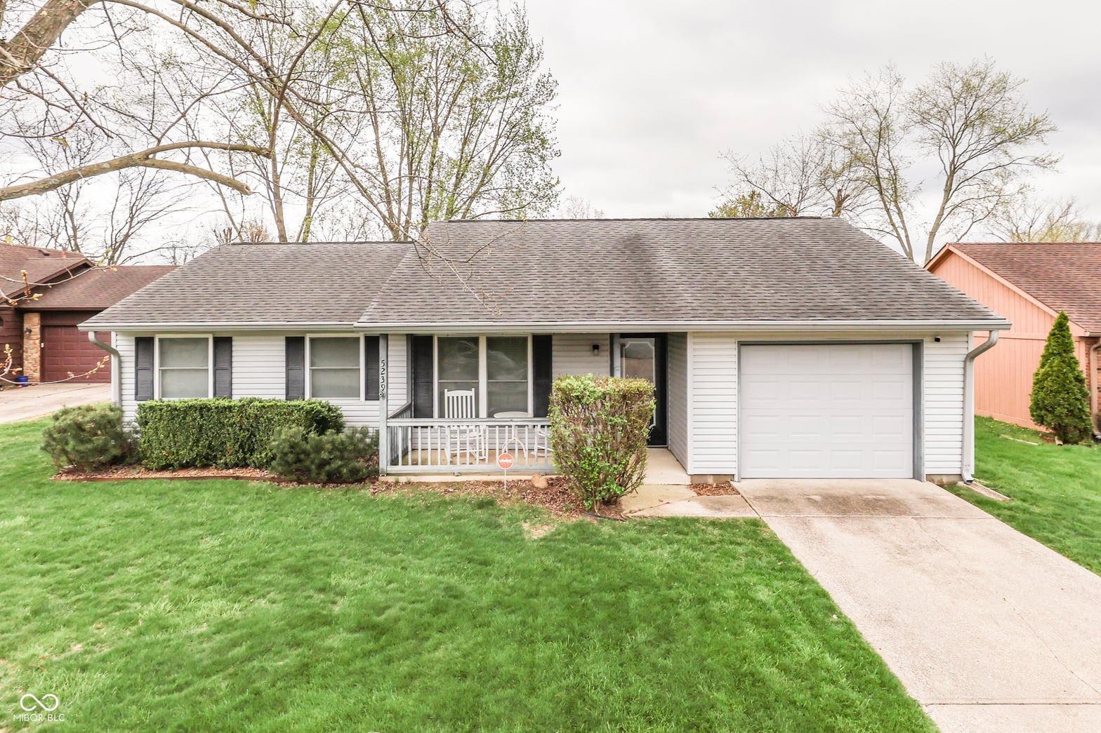 Front exterior at 5239 Tamarisk Court, Indianapolis, IN