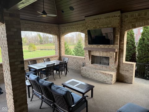 Outdoor living area at 10515 Roxley Bend, Carmel, IN