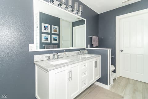 Primary bathroom at 10320 Alexia Drive, Indianapolis, IN