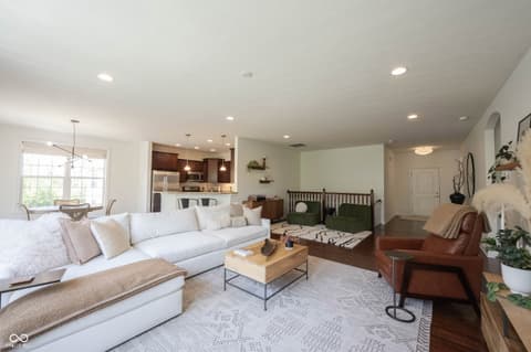 Living room at 7401 Cassilly Court, Indianapolis, IN