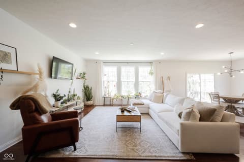 Living room at 7401 Cassilly Court, Indianapolis, IN