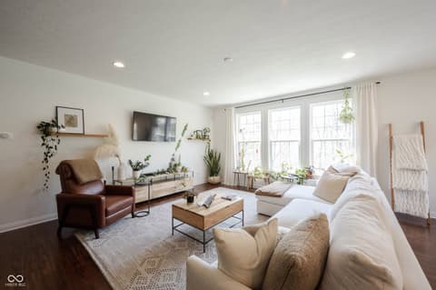 Living room at 7401 Cassilly Court, Indianapolis, IN