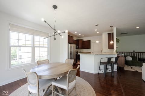 Dining room at 7401 Cassilly Court, Indianapolis, IN