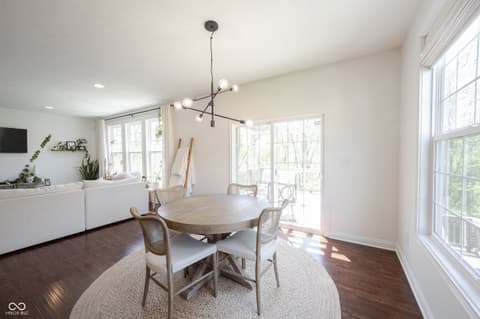 Dining room at 7401 Cassilly Court, Indianapolis, IN